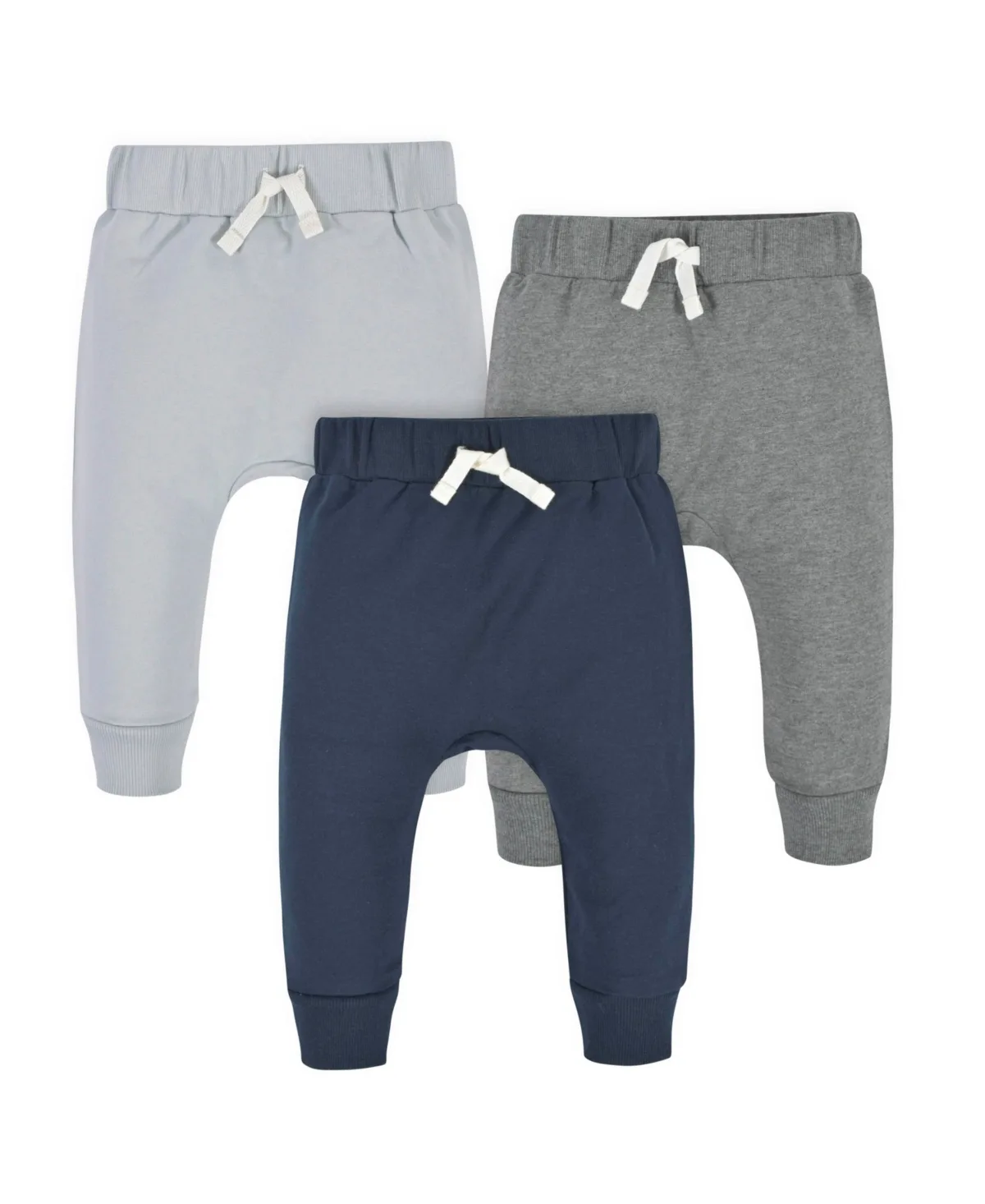 Navy and Grey Premium Joggers, 3-Pack by Gerber