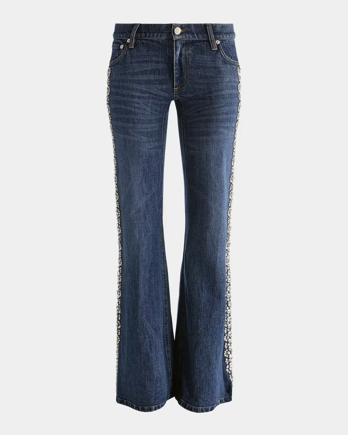 Emryn Ultra Low-Rise Embellished Jeans by ALICE + OLIVIA