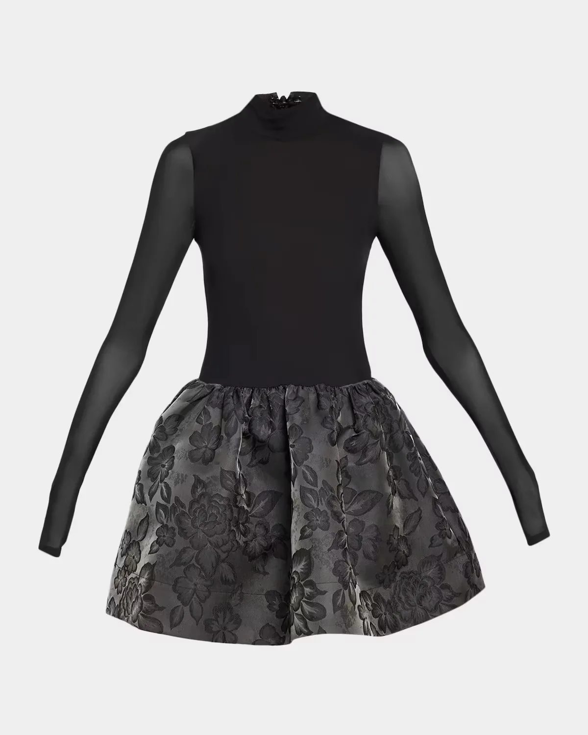 Chara Combo Drop-Waist Mini Dress by ALICE + OLIVIA