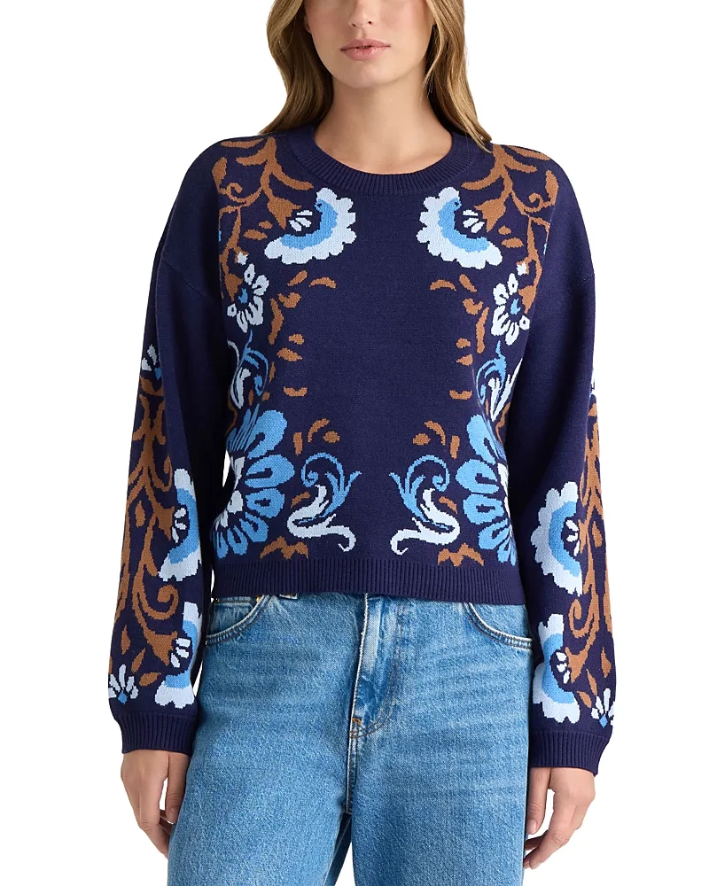 Jacquard Crewneck Sweater