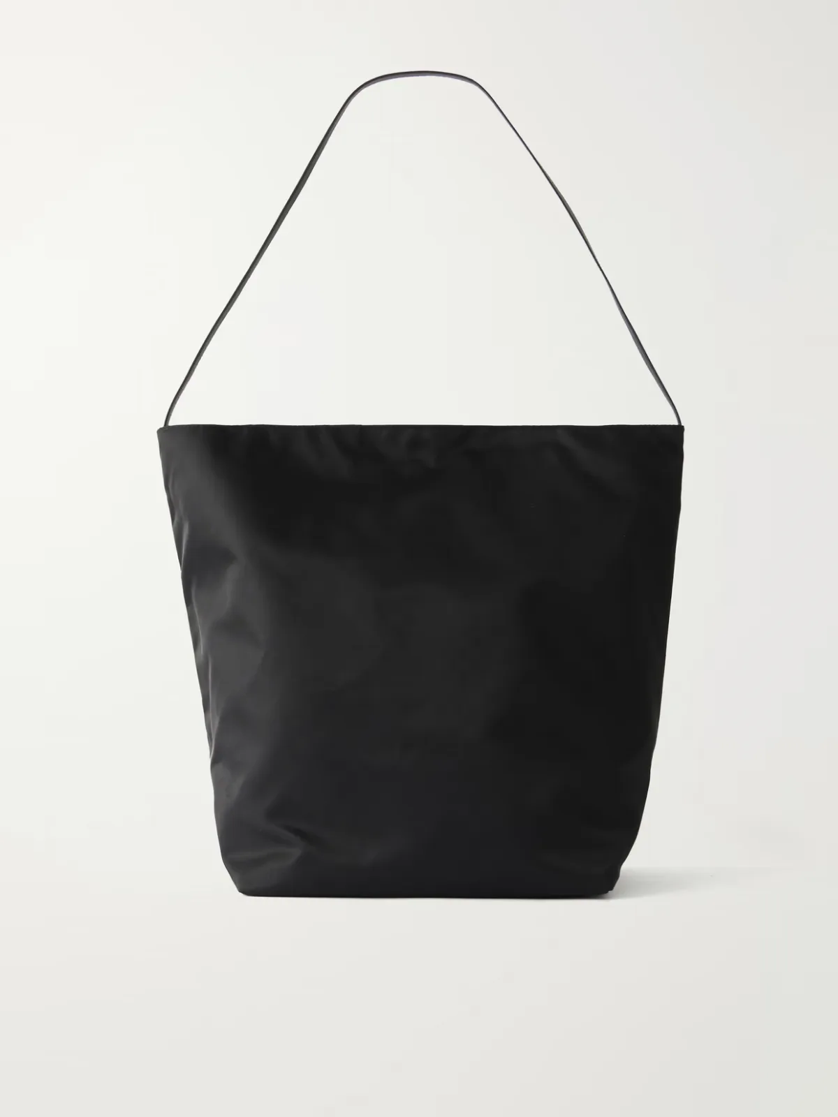 Bucket Leather-Trimmed Shell Tote by Valesque