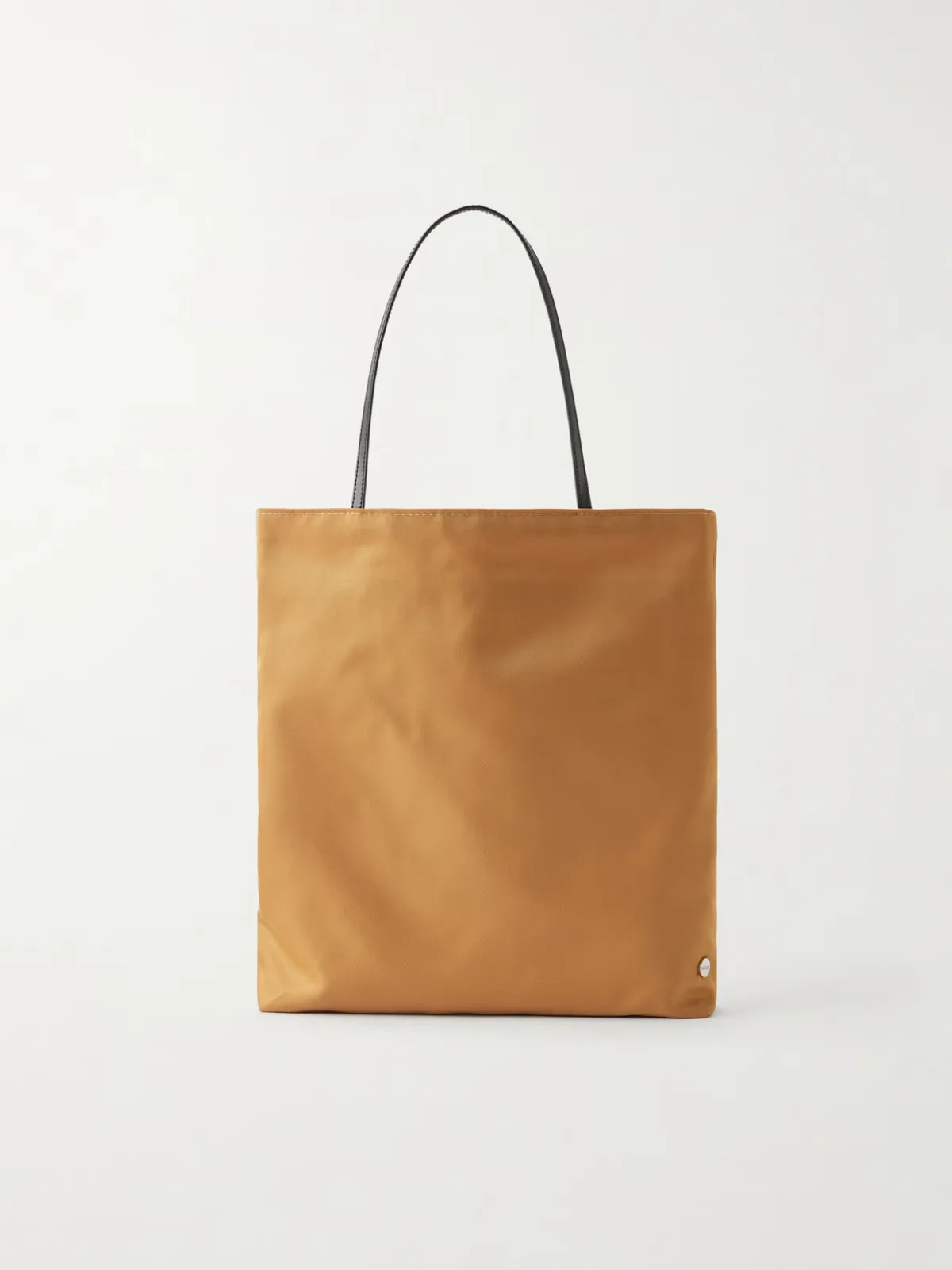 Thea Leather-Trimmed Satin-Shell Tote