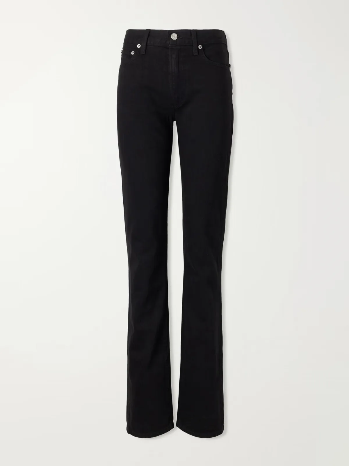 Chloe High-Rise Straight-Leg Jeans by ÉTERNE