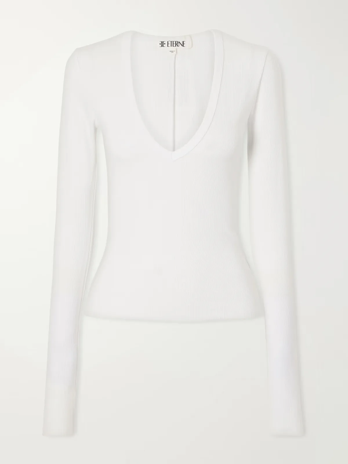 Ribbed Jersey T-Shirt by ÉTERNE
