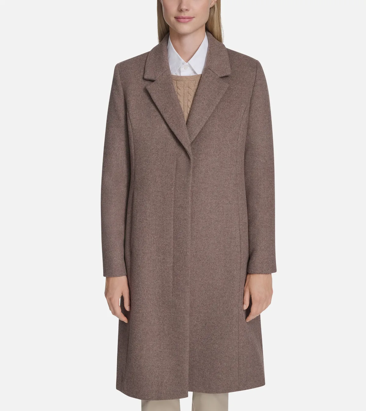Knotch Lapel Wool Coat by Cole Haan
