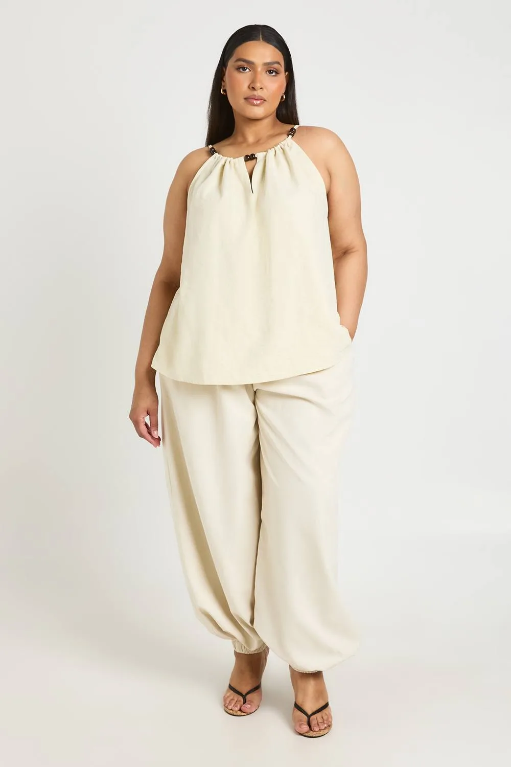 Peached Cuffed Balloon Trouser by boohoo