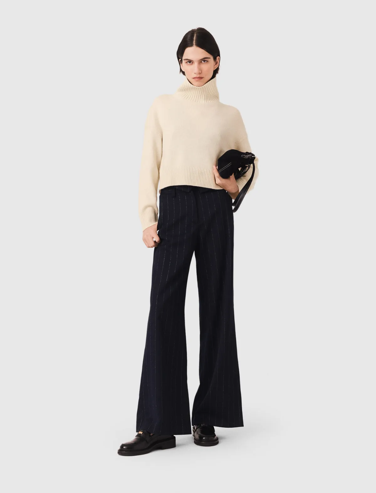 High-Neck Cashmere Jumper by Maje