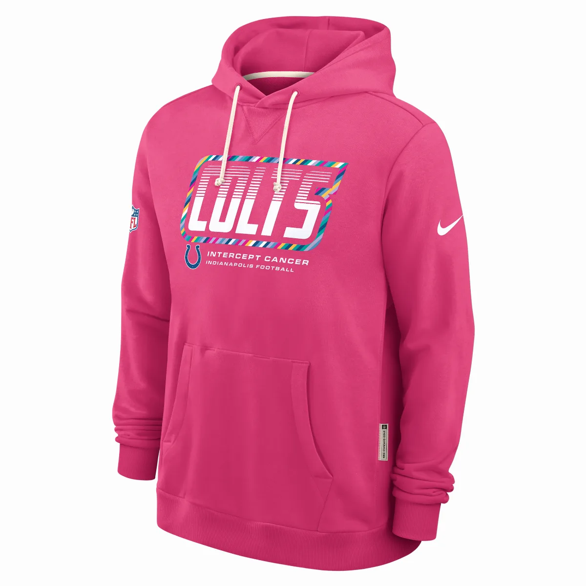 Indianapolis Colts Crucial Catch Sideline Standard Issue Dri-FIT NFL Pullover Hoodie by Nike