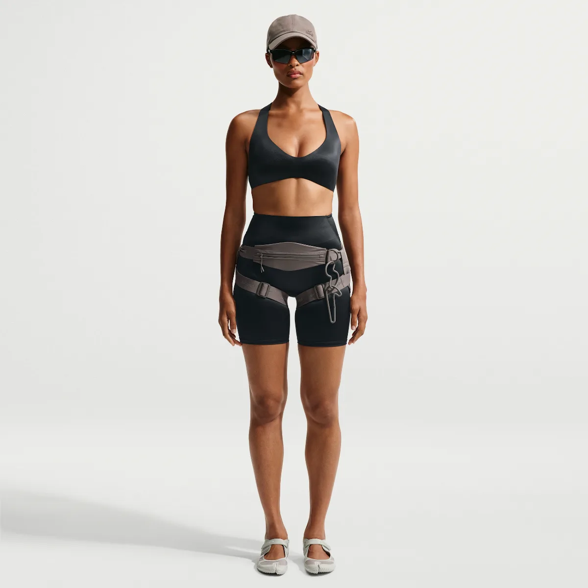SKIMS Satin Shine Mid-Rise 7" Bonded Biker Shorts by Nike