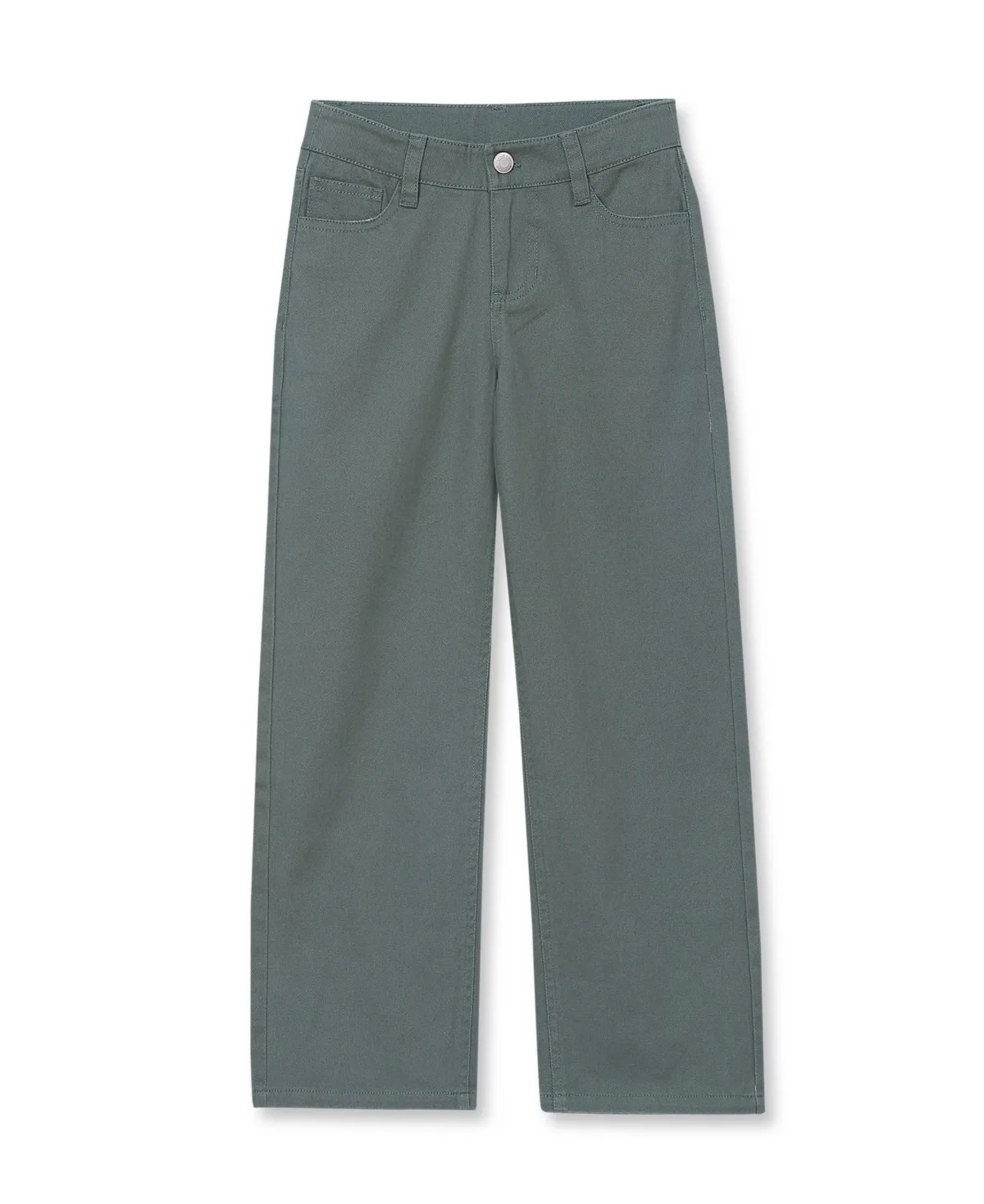 Wide Leg Twill Pants by Lands' End