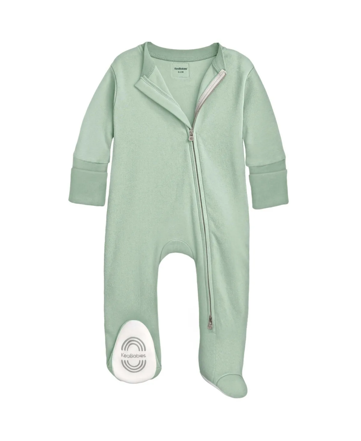 Soothe Sleep N' Play Footed Pajama, 1-Pack Cotton Baby Sleepers with Mitten Cuffs by Keababies