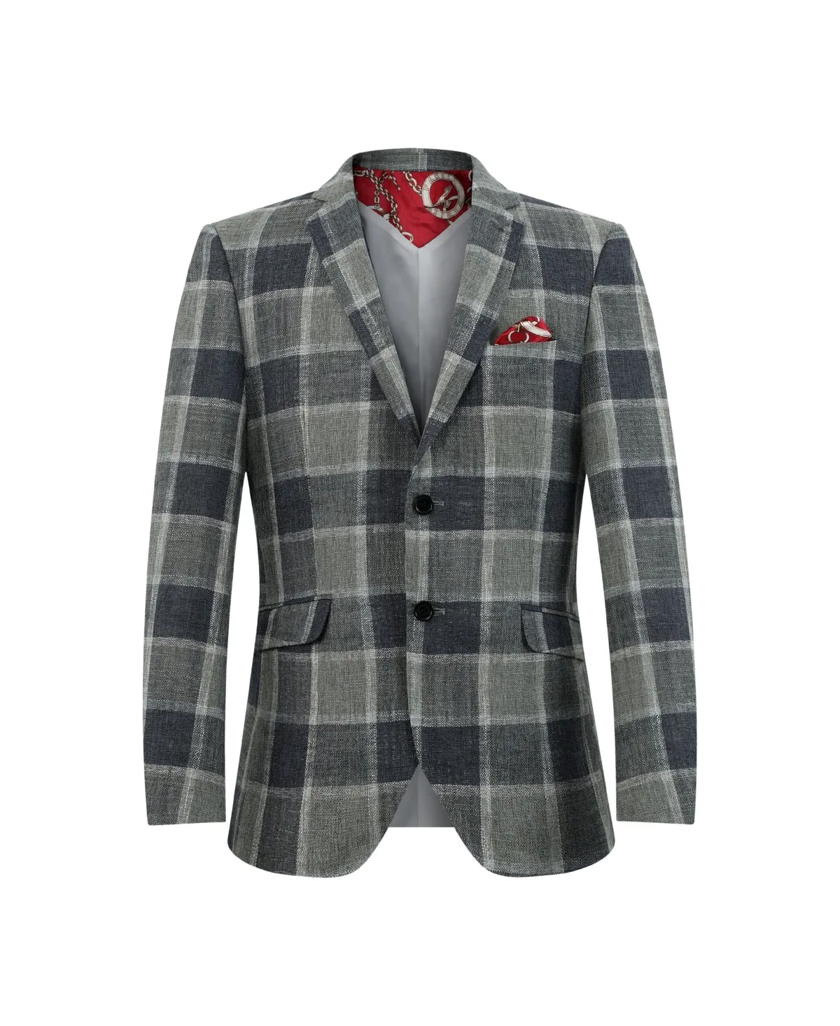 Slim Fit Plaid Blazer by Elie Balleh