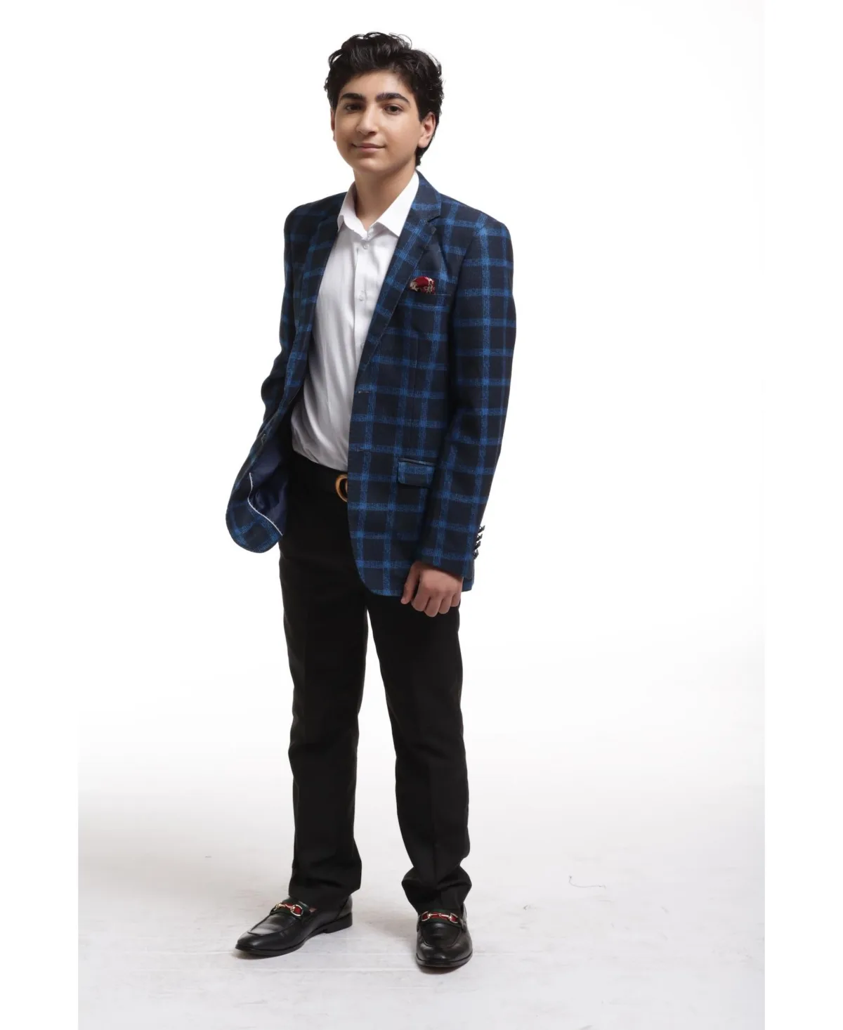 Slim Fit Wild Plaid Jacket by Elie Balleh