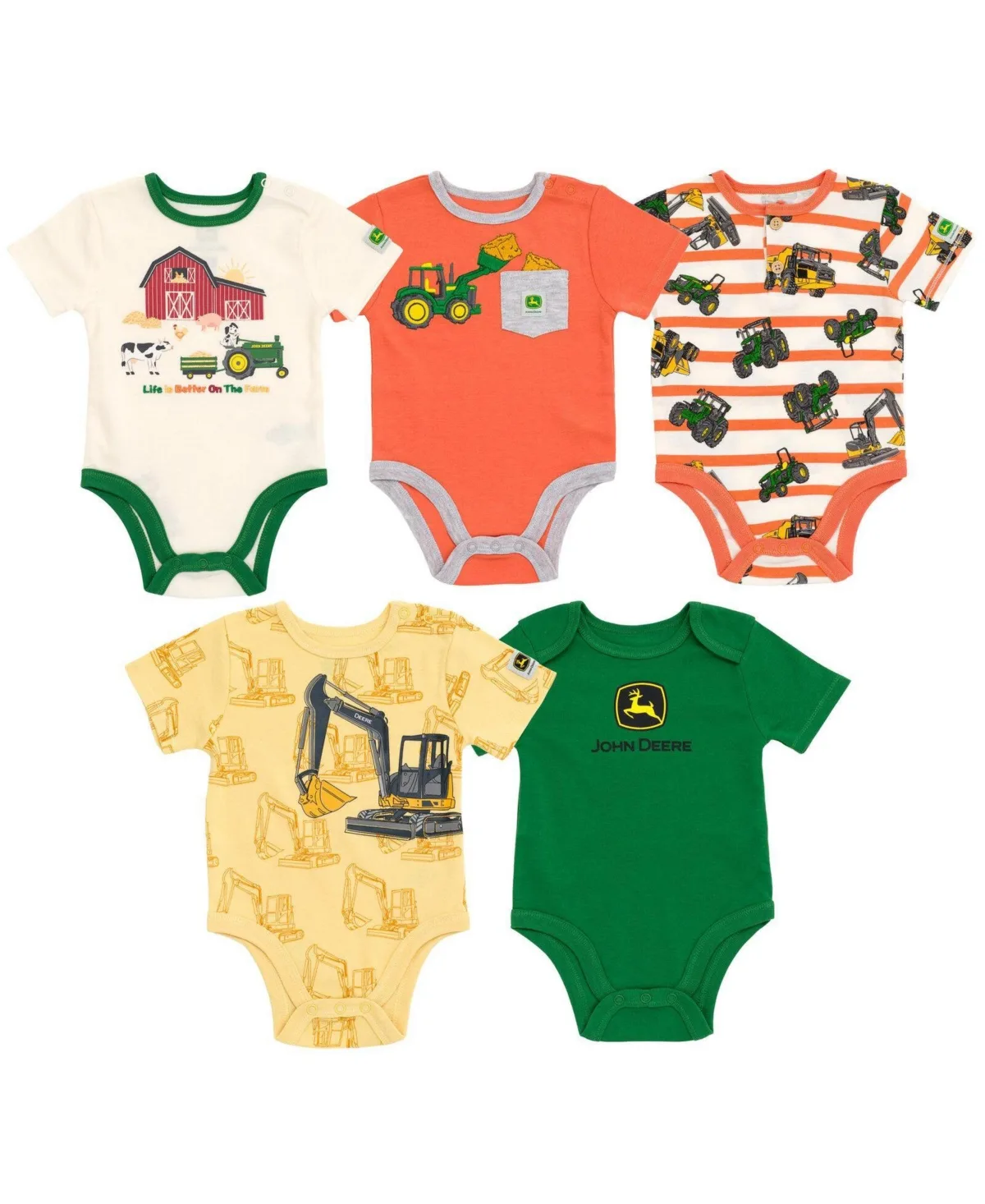 Short Sleeve Bodysuits by John Deere