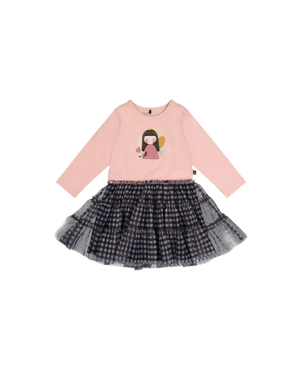 Bi-Material Dress by Deux Par Deux
