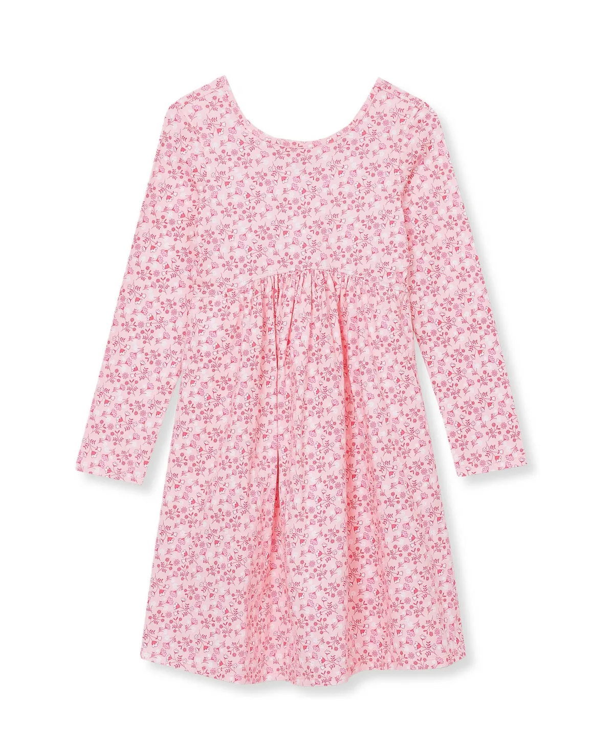 Long Sleeve Gathered Waist Jersey Dress by Lands' End