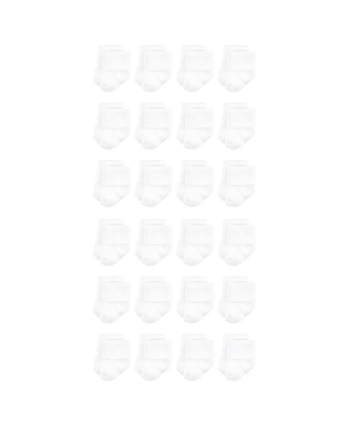 Cotton Rich Terry Socks 24-Pack by Luvable Friends