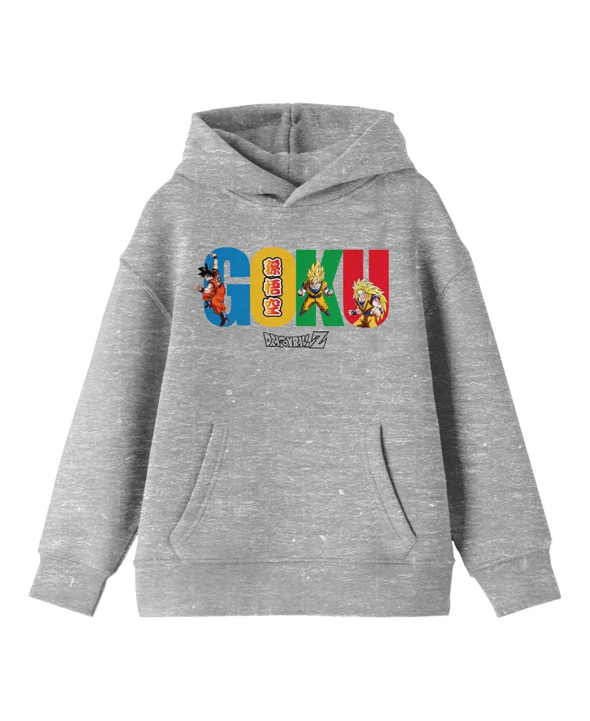 Multiple Goku Heather Gray Hoodie by Dragon Ball Z