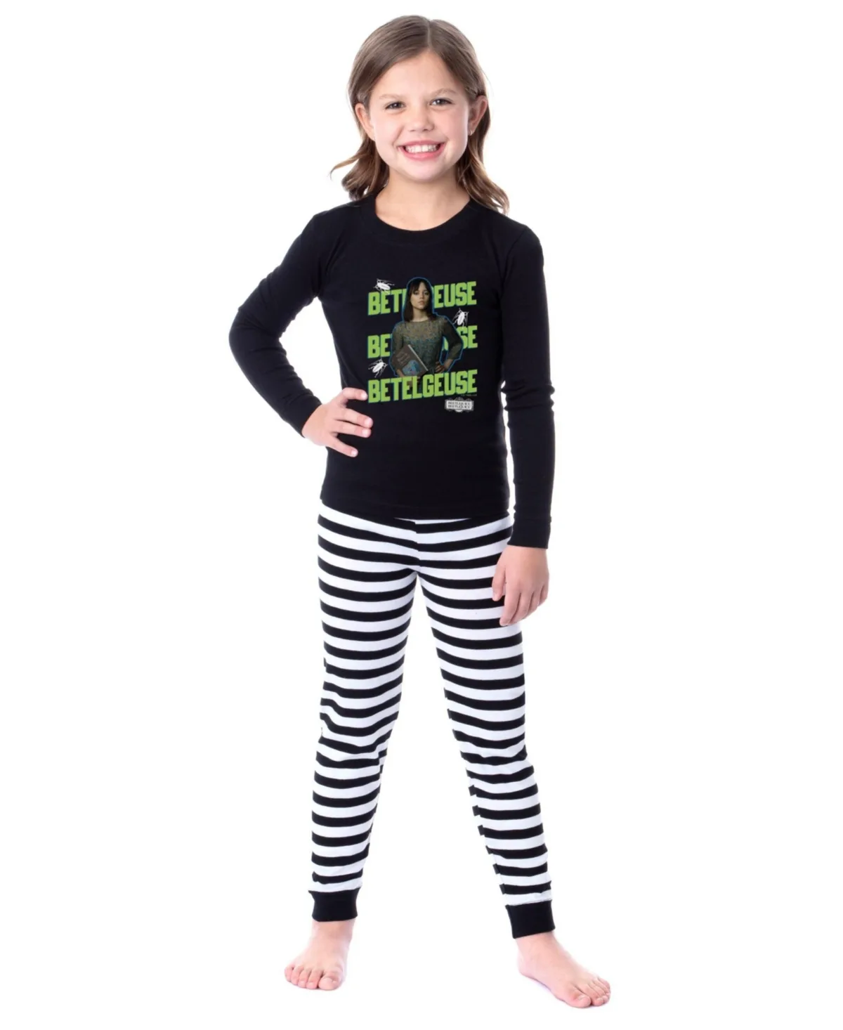Astrid Deetz Betelgeuse Striped Pajama Set Long Sleeve Pants by Beetlejuice