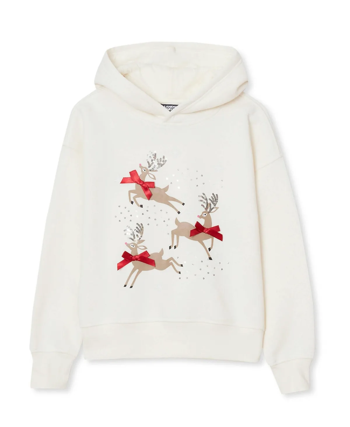 Oversized Dropped-Shoulder Long-Sleeve Hoodie by Lands' End