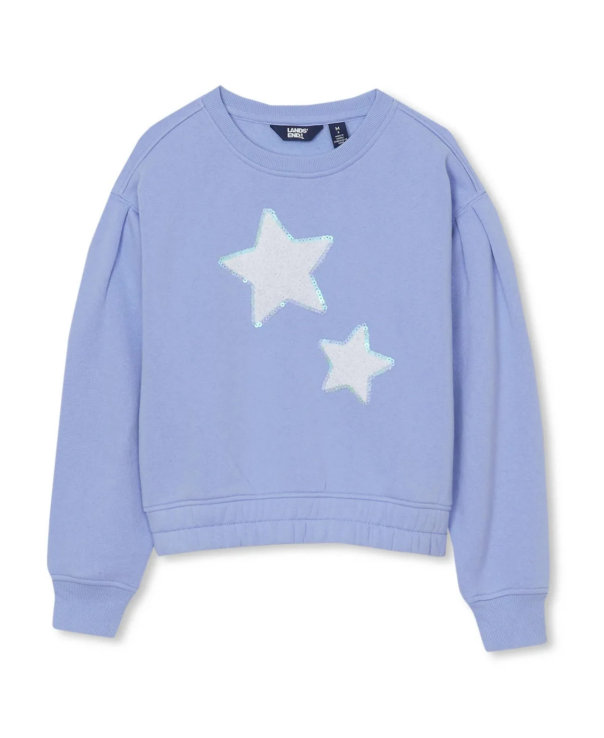 Crew Neck Embroidered Sweatshirt by Lands' End