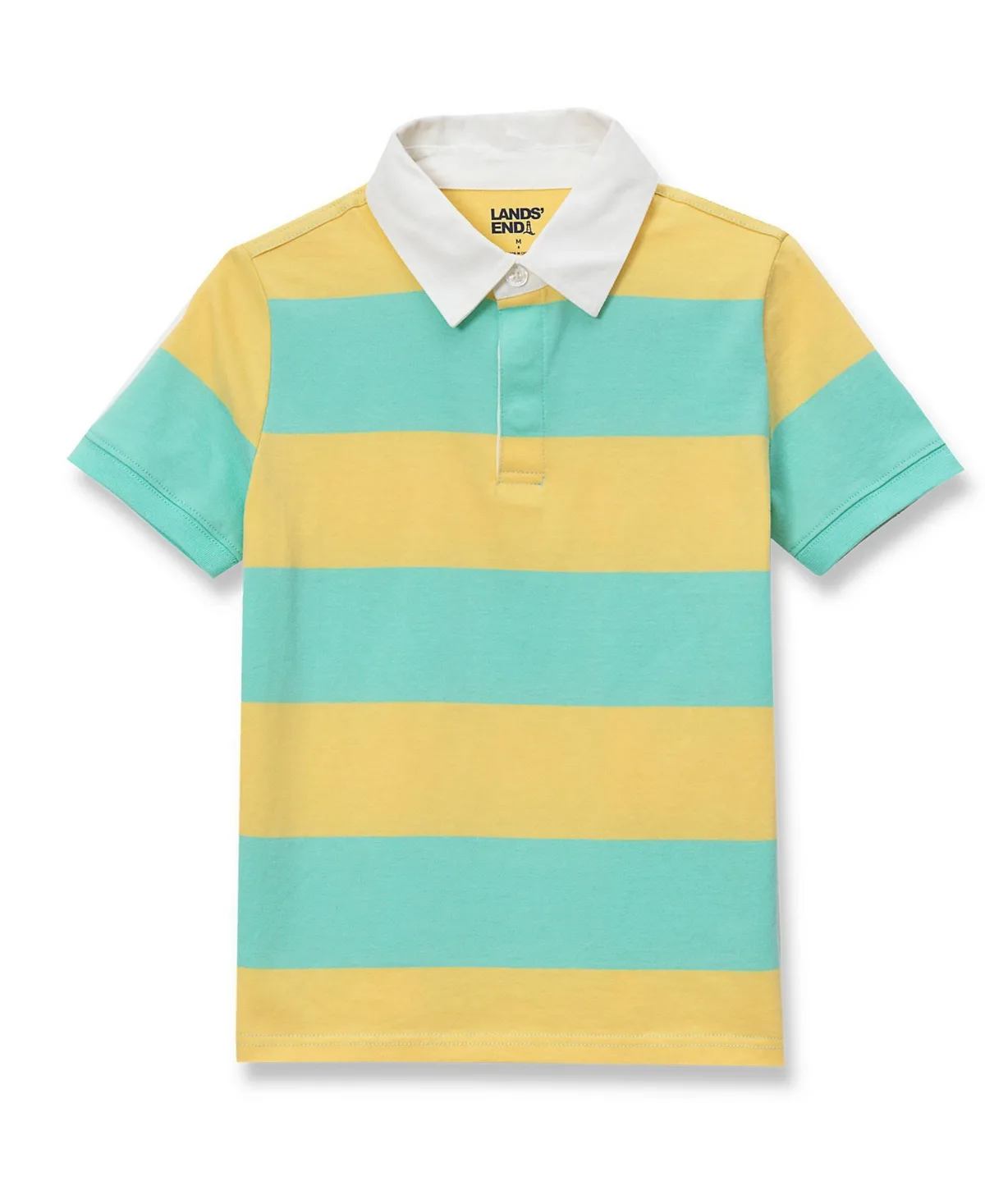 Short Sleeve Rugby Polo Shirt by Lands' End