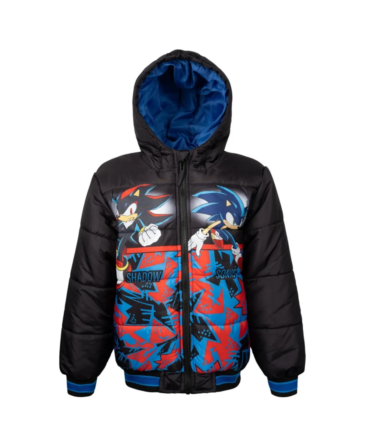 Zip-Up Hooded Puffer Jacket by Sonic The Hedgehog