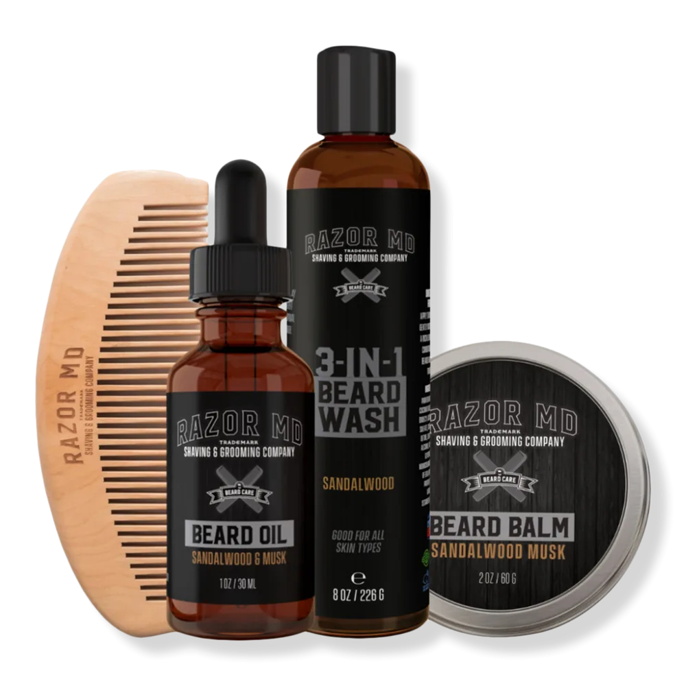 Beard Care Gift Set by RAZOR MD