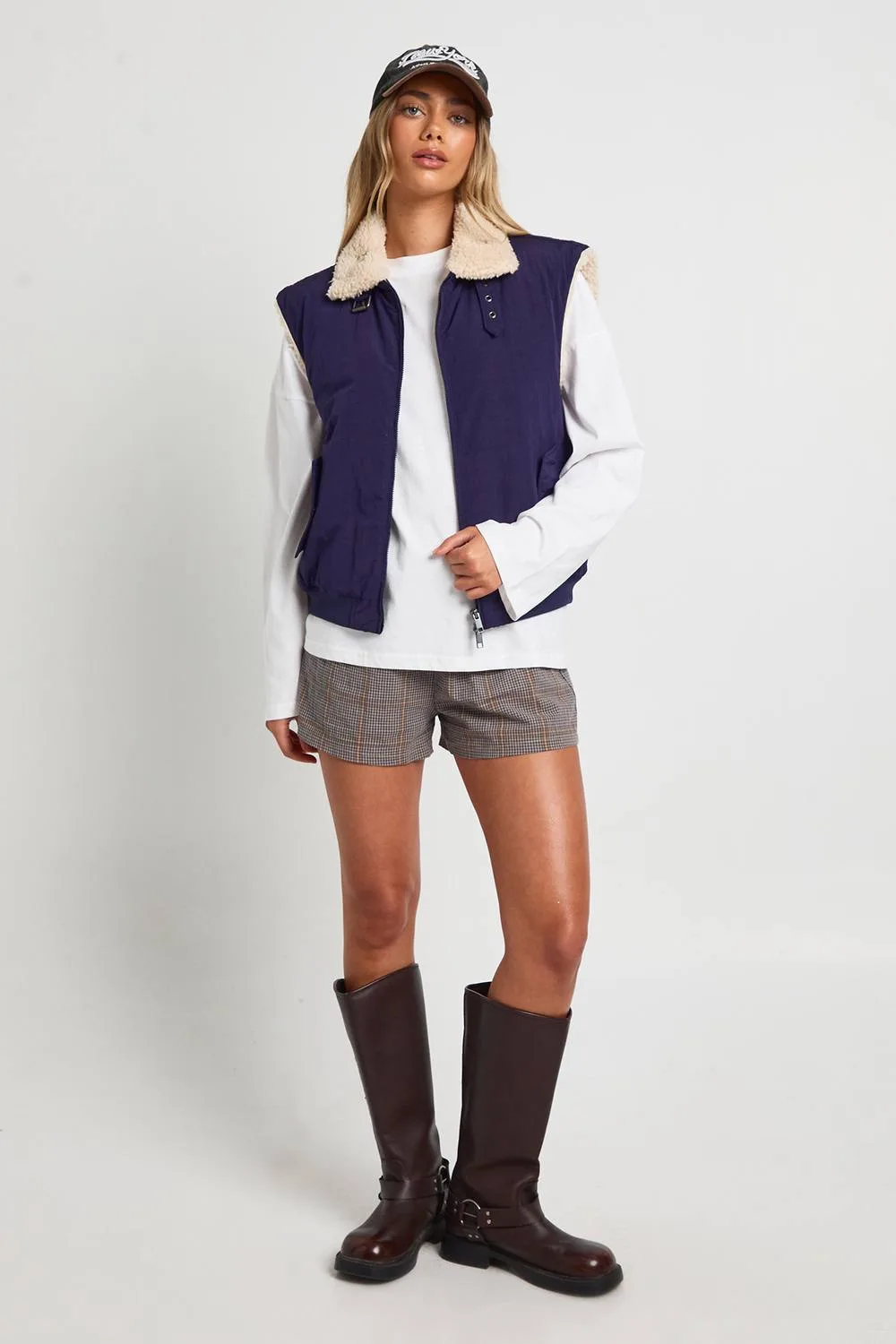 Faux Fur Lined Gilet by boohoo