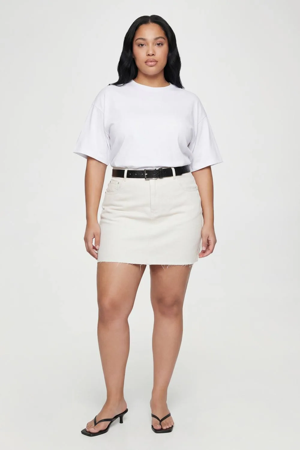 Denim Mini Skirt by boohoo
