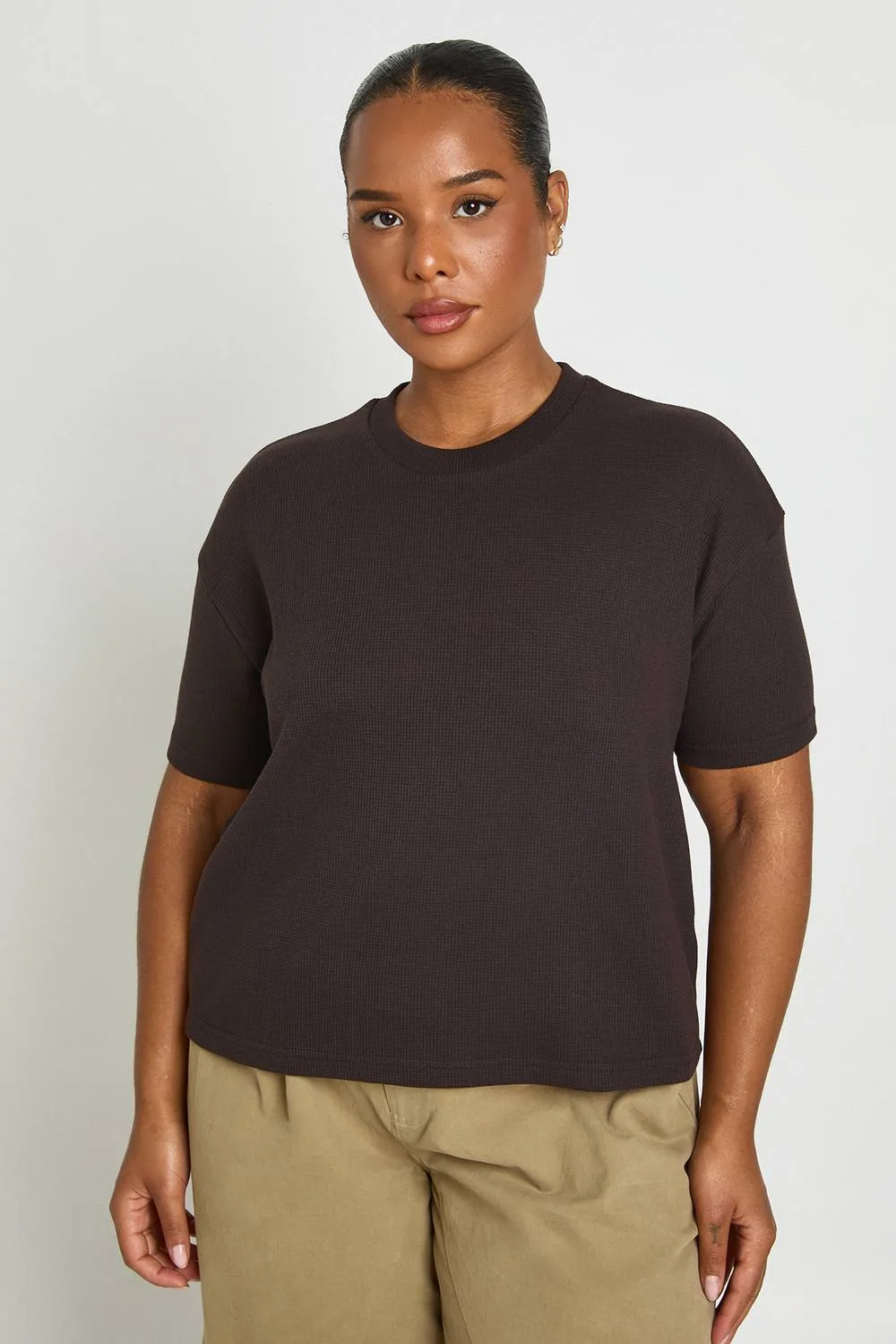 Waffle Boxy T-Shirt