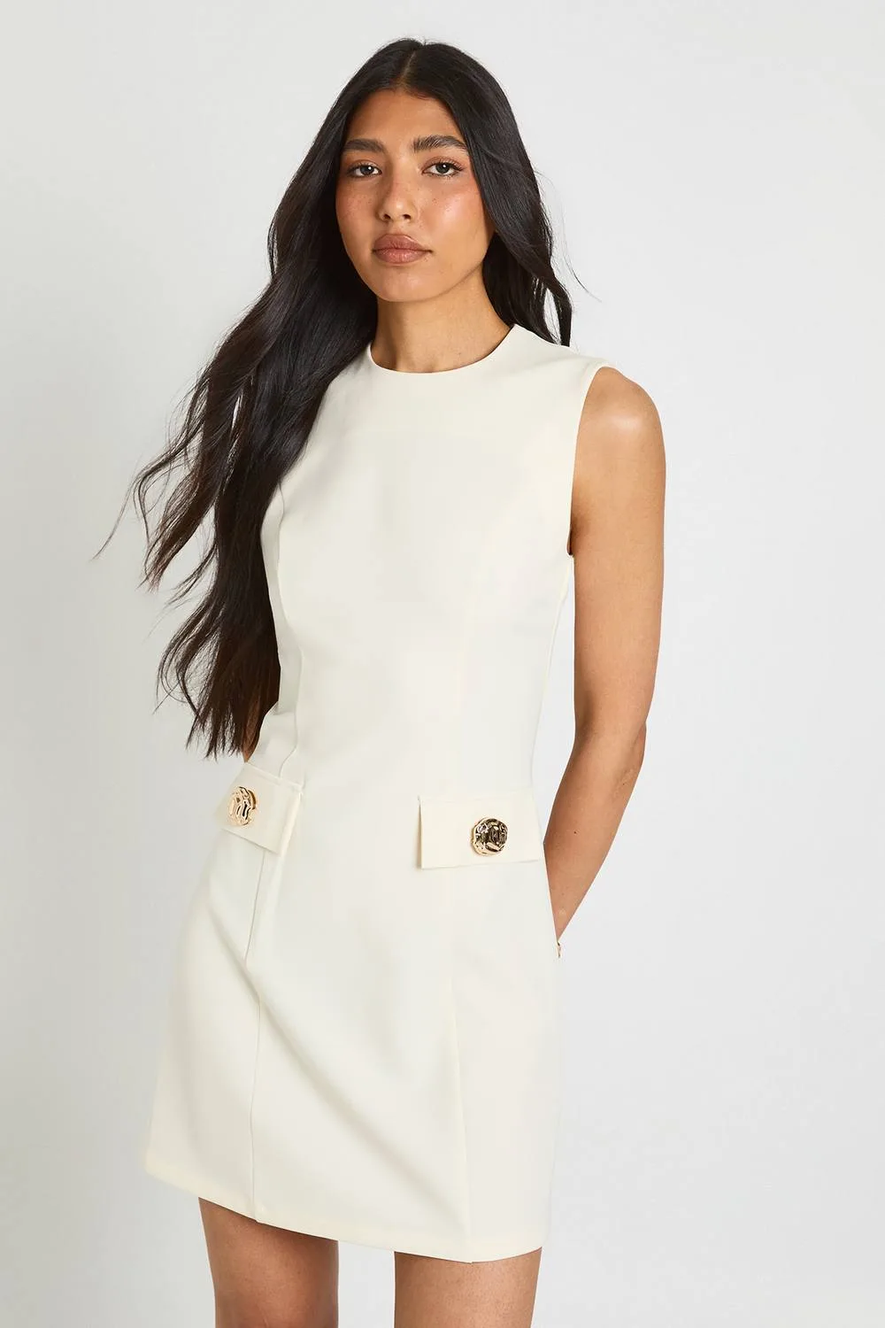 Tailored A-Line Mini Dress by boohoo