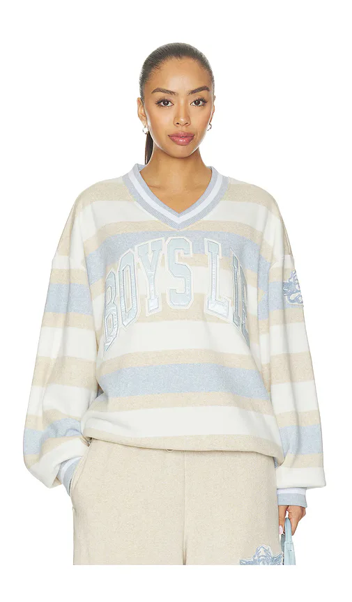 Girl Next Door Hayley V-Neck Sweatshirt by Boys Lie