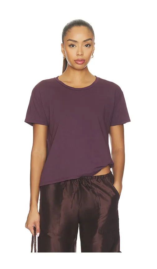 Harley Cotton Short Sleeve Boxy Crew Tee by perfectwhitetee
