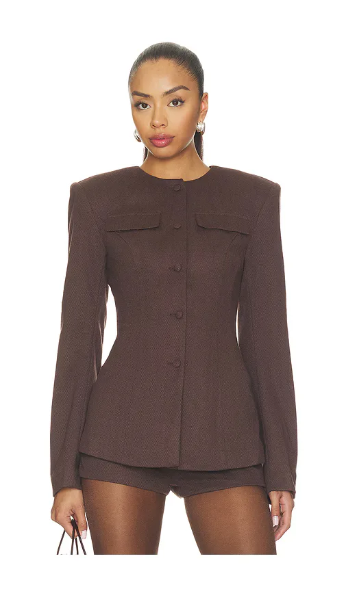 Trina Collarless Blazer by ALL THE WAYS