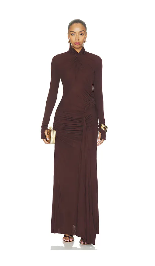 Twist Jersey Longsleeve Dress