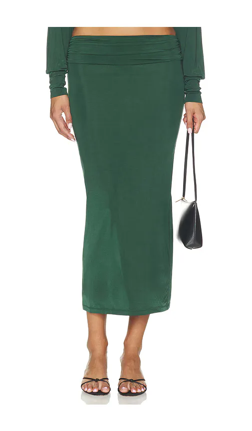 Elsa Liquid Jersey Midi Skirt