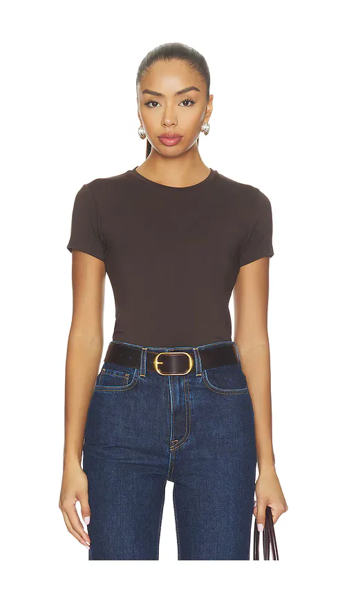 Ressi Short Sleeve Crew Neck Tee by L'AGENCE