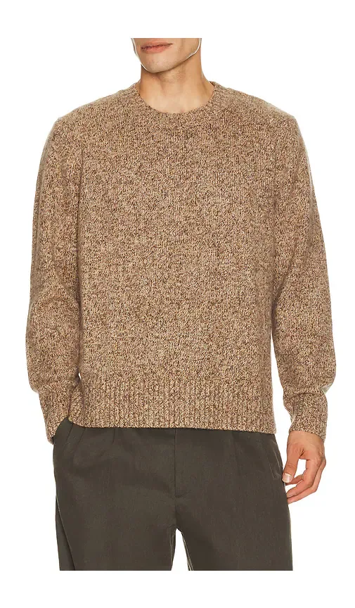 Marled Relaxed Fit Crewneck Sweater by Soft Goat