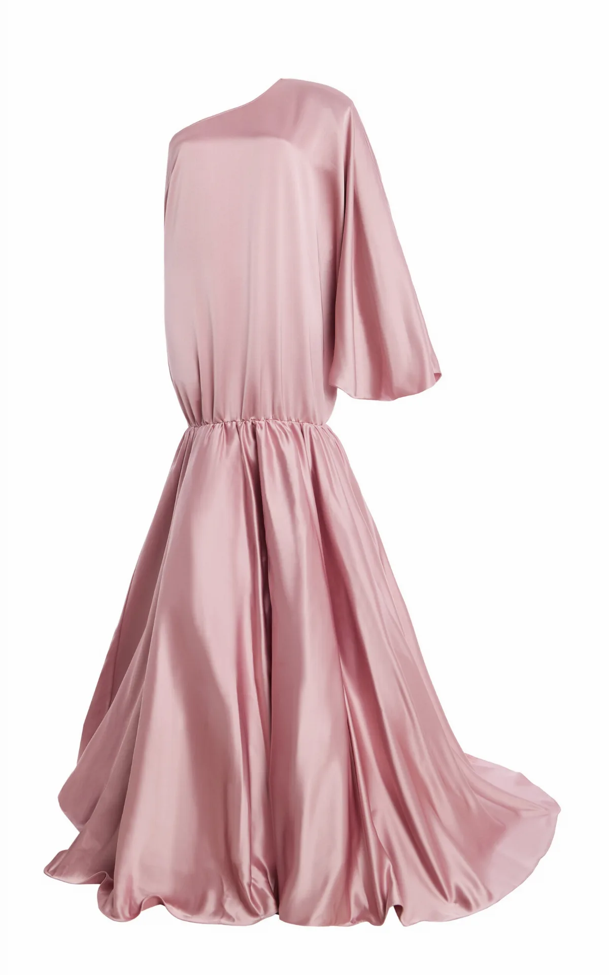 Ecliptia Single-Shoulder Satin Maxi Dress by The New Arrivals Ilkyaz Ozel