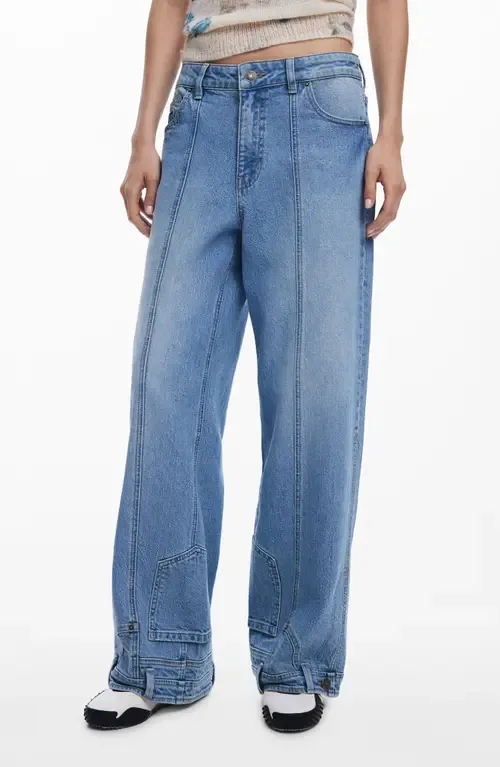 Front Seam Wide Leg Jeans by Desigual