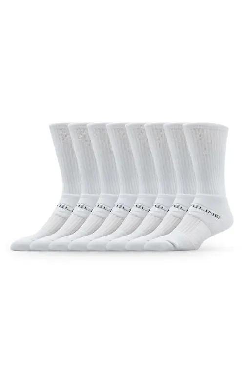 Premium 8-Pack Crew Socks by STRIDELINE