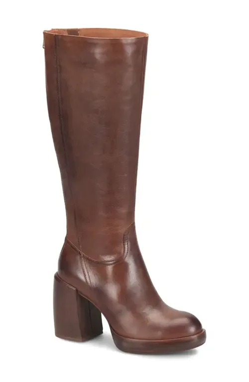 Anny Platform Knee High Boot in Leather by Kork-Ease®