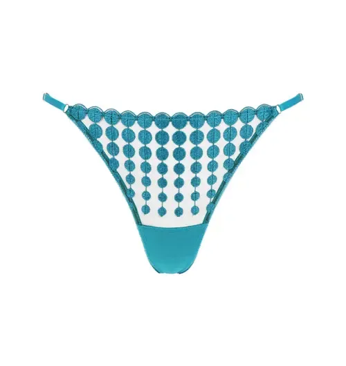 Deco Dots Lace Thong by Huit
