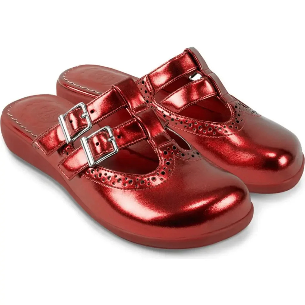 Chrome Crush Ruby Clogs by Hot Chocolate Design
