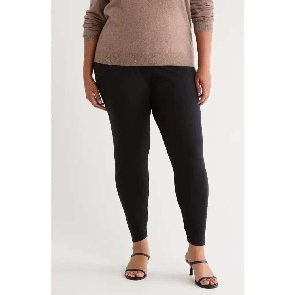 High Waist Ankle Leggings by Eileen Fisher