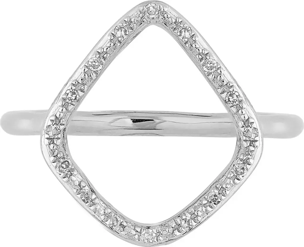 Riva Diamond Hoop Ring by Monica Vinader