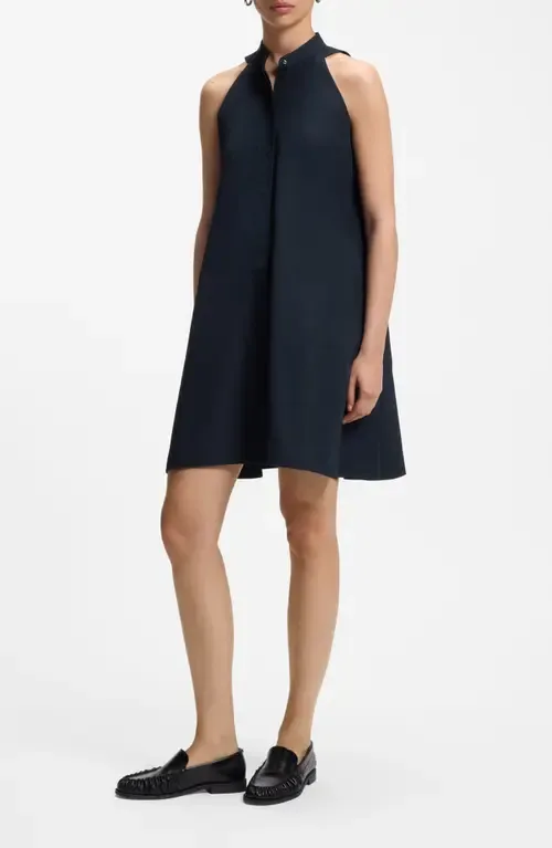 Decolana Sleeveless Cotton Swing Minidress by BOSS