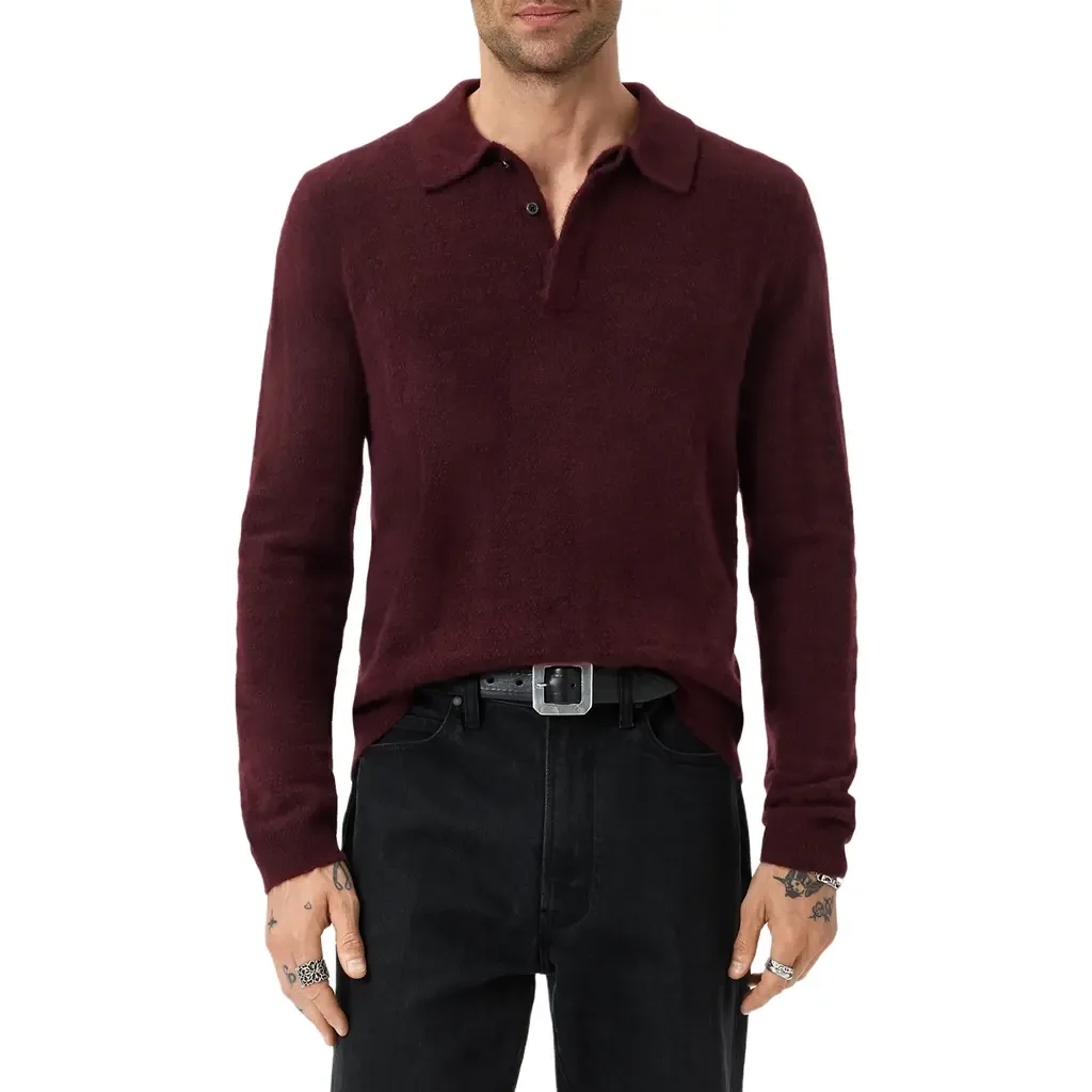 Macra Cashmere & Cotton Polo by John Varvatos