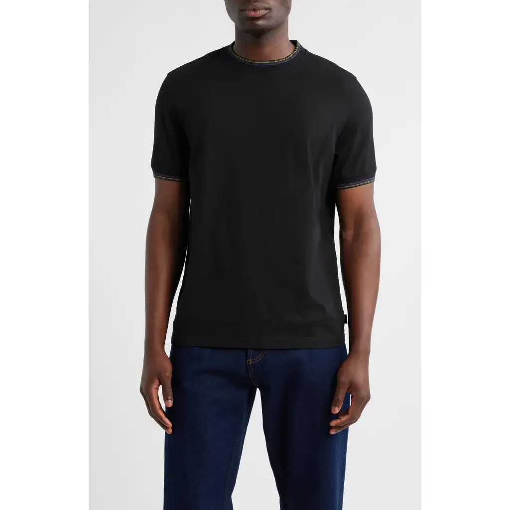 Sport Stripe Tipped Cotton T-Shirt by PS Paul Smith